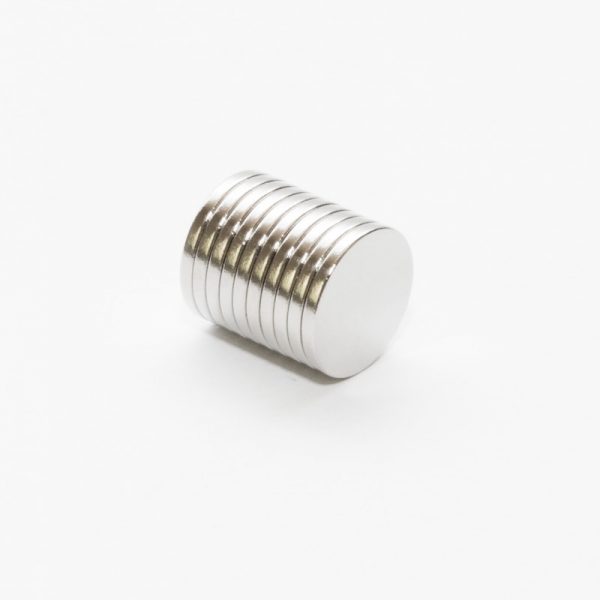 Neodymium magnet, disc, 14x1.5 mm Zn - N35