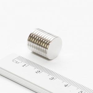 Neodymium magnet, disc, 14x1.5 mm Zn - N35