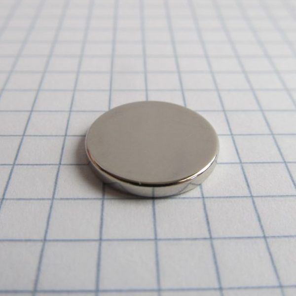 Neodymium magnet, disc, 15x2 mm - N38