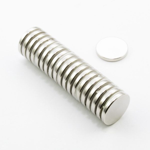Neodymium magnet, disc, 15x2 mm - N45