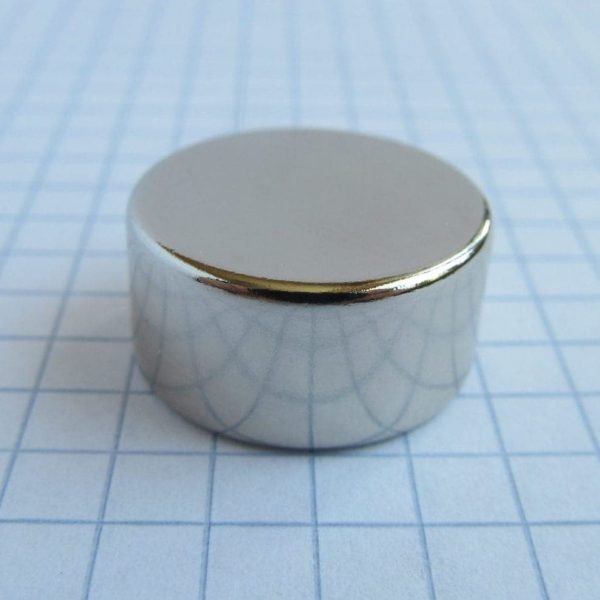 Neodymium magnet, disc, 20x10 mm - N38