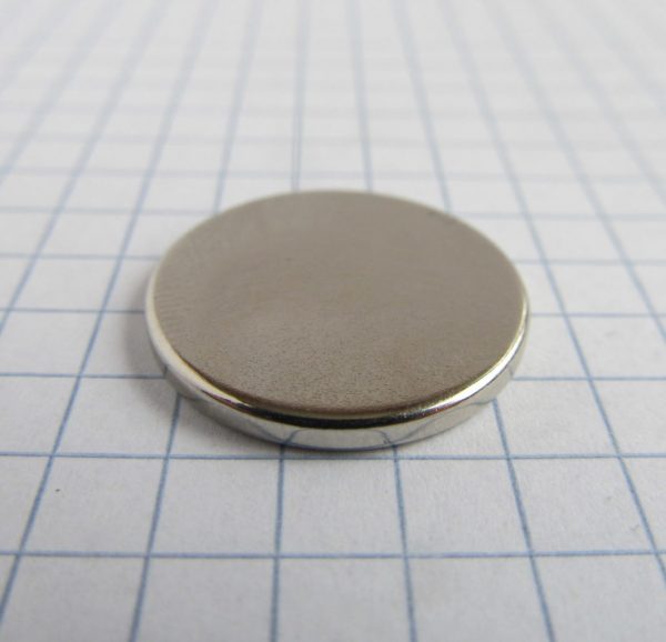Neodymium magnet, disc, 20x2 mm - N38