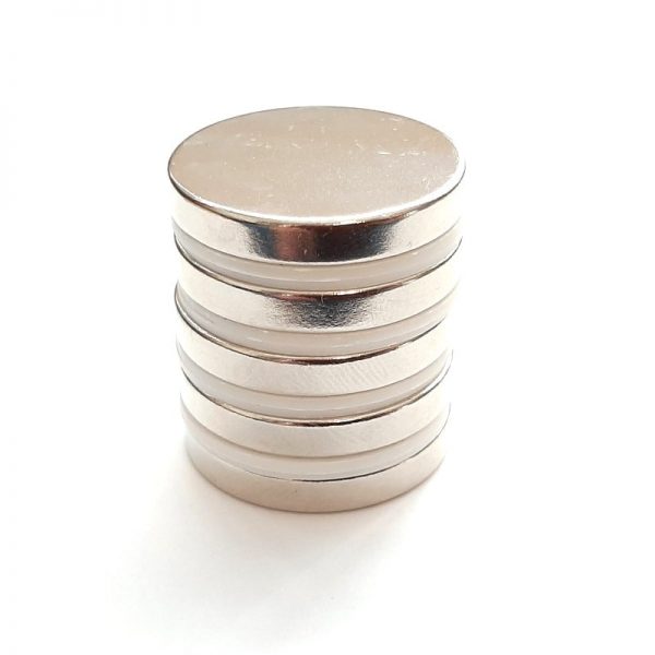 Neodymium magnet, disc, 25x4 mm - N38
