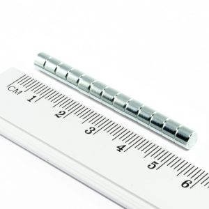 Neodymium magnet, disc, 5x5 mm Zn - N45
