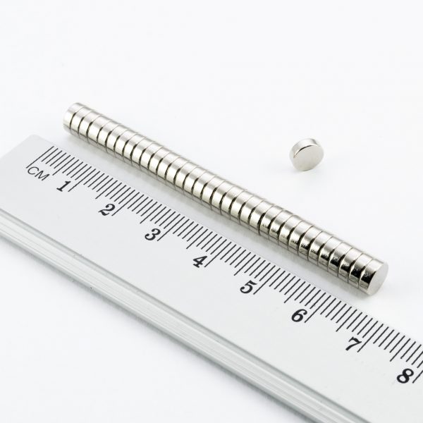 Neodymium magnet, disc, 6x2 mm - N38