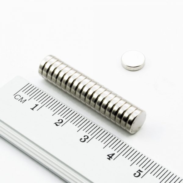 Neodymium magnet, disc, 8x2 mm - N38