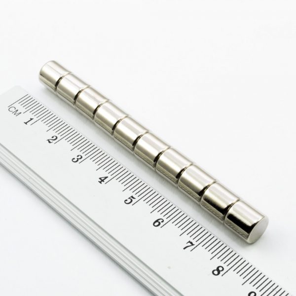 Neodymium magnet, disc, 8x8 mm - N38