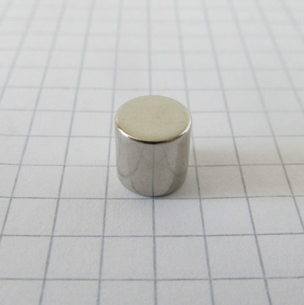 Neodymium magnet, disc, 8x8 mm - N38