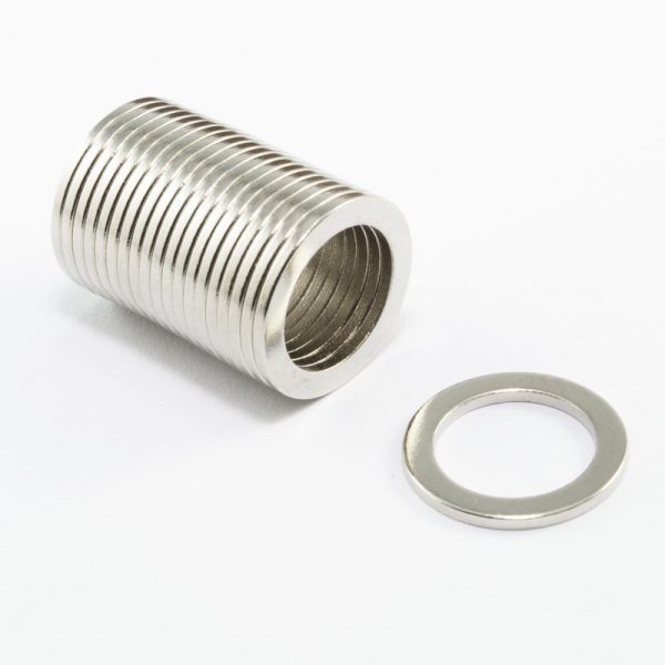 Neodymium magnet, ring, 14-10x1 mm - N38