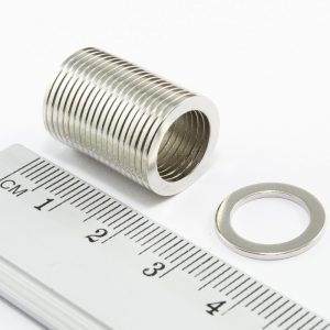 Neodymium magnet, ring, 14-10x1 mm - N38