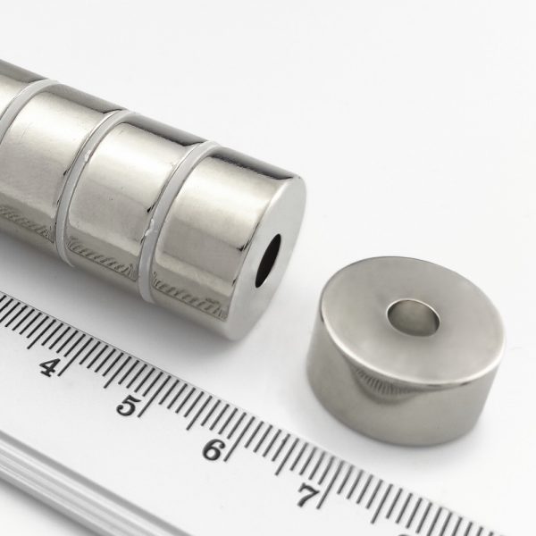 Neodymium magnet, ring, 22-6×10 mm - N38 - Image 2