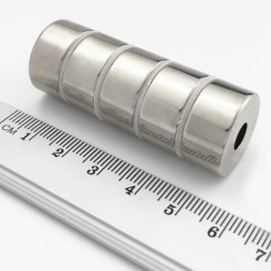 Neodymium magnet, ring, 22-6×10 mm - N38