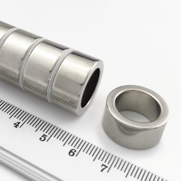 Neodymium magnet, ring, 20-14×10 mm - N38 - Image 2
