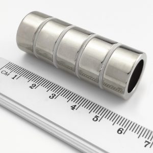 Neodymium magnet, ring, 20-14×10 mm - N38