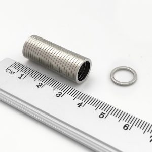 Neodymium magnet, ring, 12-9×1 mm - N38