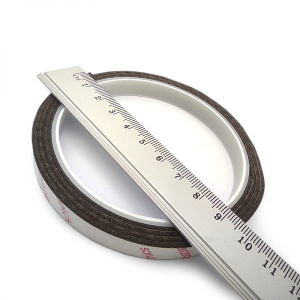 Neodymium magnetic adhesive tape, 10x1.5 mm (1 metre)