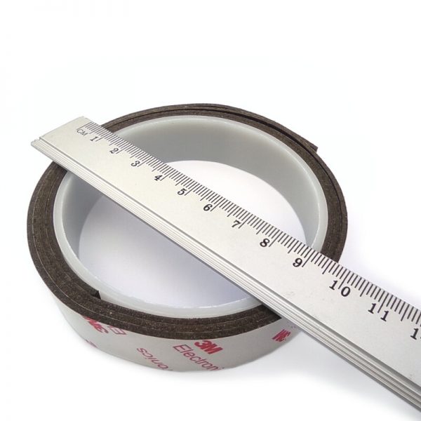 Neodymium magnetic adhesive tape, 20x1.5 mm (1 metre)