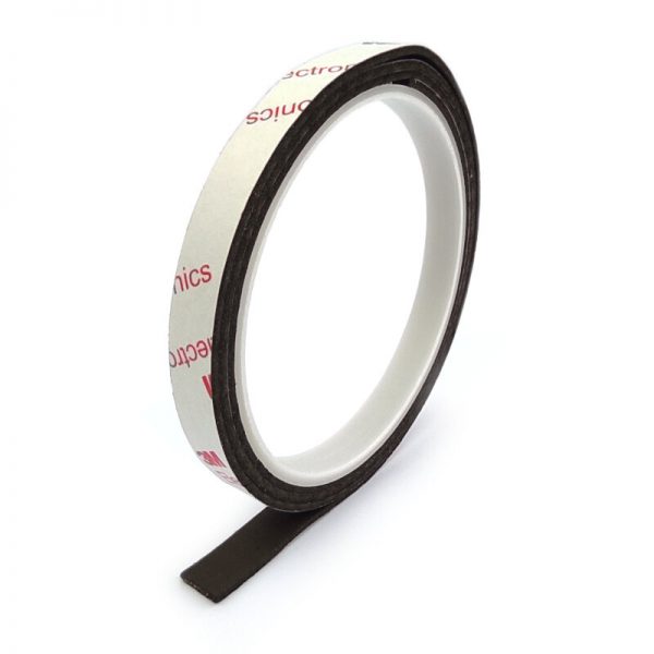 Neodymium magnetic adhesive tape, 10x1.5 mm (1 metre)