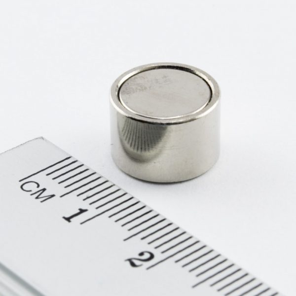 Pot magnet with internal thread, 12x8 mm