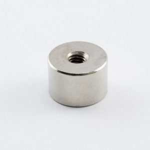 Pot magnet with internal thread, 12x8 mm