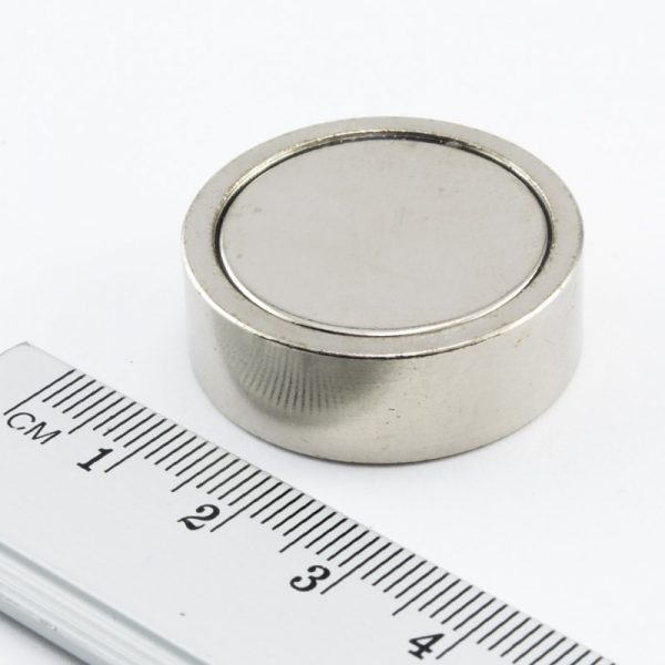 Pot magnet with internal thread, 29x10 mm