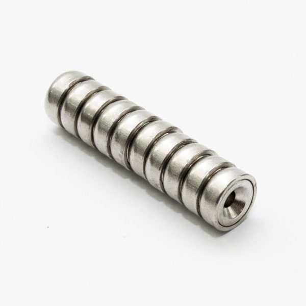 Pot magnet with screw hole, 12x5 mm