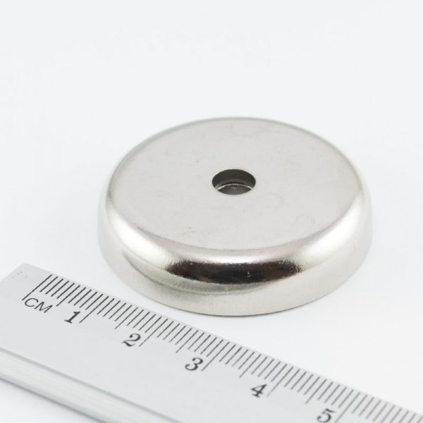 Pot magnet with screw hole, 42x9 mm