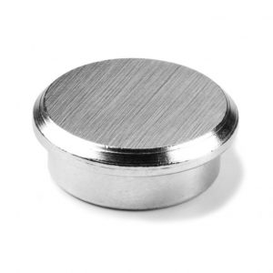 Small steel office magnet, diameter 25 mm
