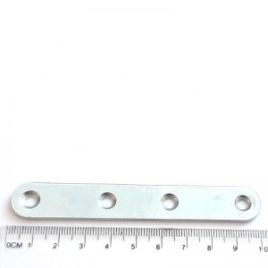 Steel counterpart, 100x15x2 mm, Zn, oval