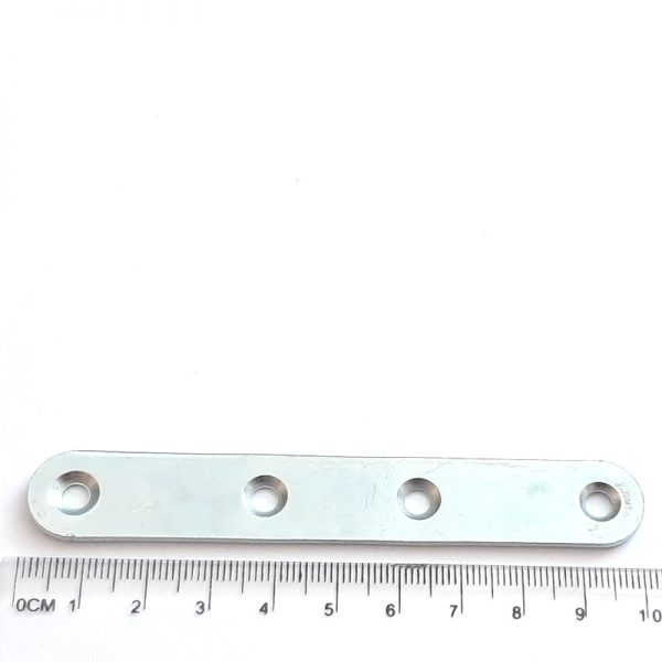 Steel counterpart, 100x15x2 mm, Zn, oval