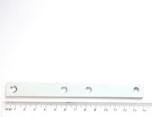 Steel counterpart, 140x15x2 mm, Zn