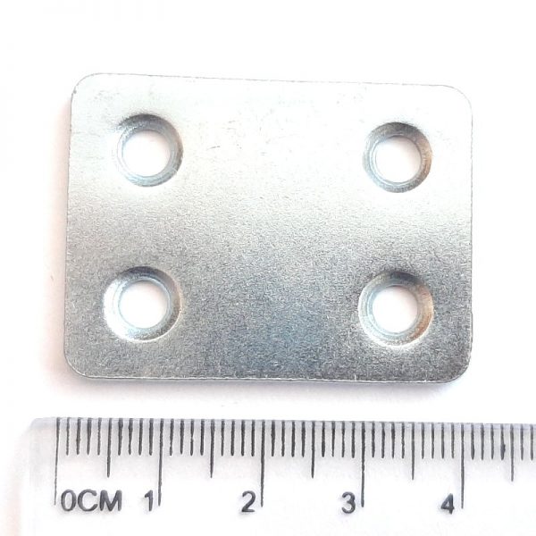 Steel counterpart, 40x30x2 mm, Zn