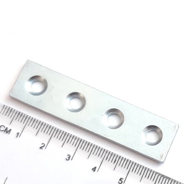 Steel counterpart, 60x15x2 mm, Zn
