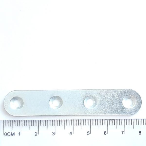 Steel counterpart, 80x15x2 mm, Zn, oval