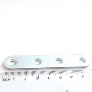 Steel counterpart, 80x15x2 mm, Zn, oval
