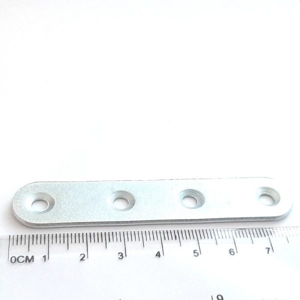 Steel counterpart, 80x15x2 mm, Zn, oval