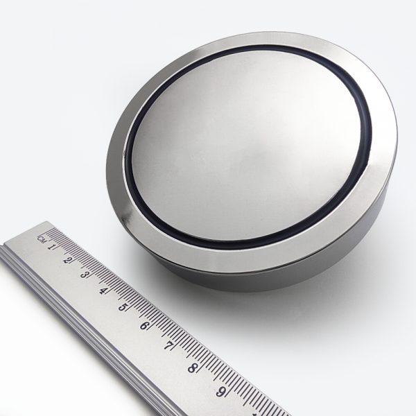 Pot magnet with internal thread socket, 100×20 mm - Image 2