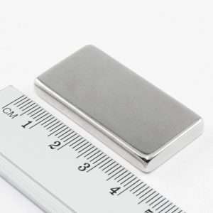 Neodymium magnet, block, 40×20×5 mm - N38