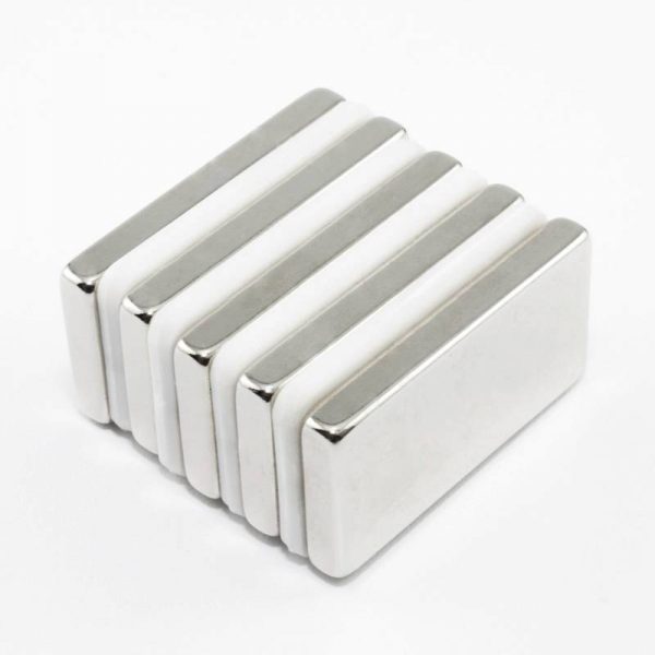 Neodymium magnet, block, 40×20×5 mm - N38 - Image 3