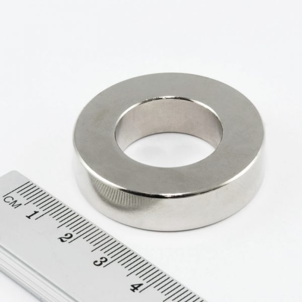 Neodymium magnet, ring, 40-22×10 mm - N38 - Image 2