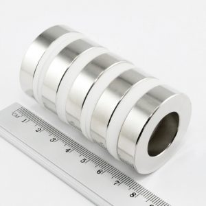 Neodymium magnet, ring, 40-22×10 mm - N38