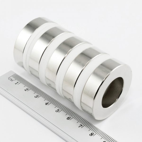 Neodymium magnet, ring, 40-22×10 mm - N38