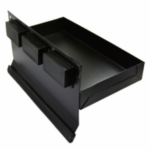 Magnetic tool tray, black, 21 cm