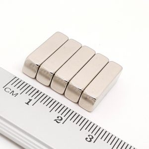 Neodymium magnet, block, 20x6x5 mm, 120 °C - N45H
