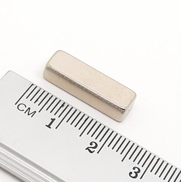 Neodymium magnet, block, 20×6×5 mm, 120 °C - N45H - Image 2