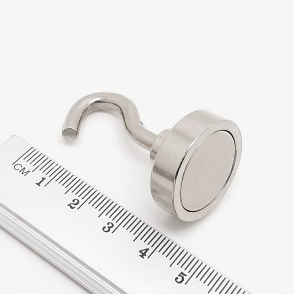Magnetic hook, Ø 25 mm