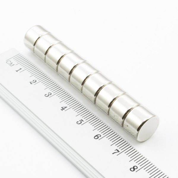 Neodymium magnet, disc, 12×8 mm - N38 - Image 2