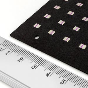 Neodymium magnet, block, 4x3x0.8 mm, self-adhesive