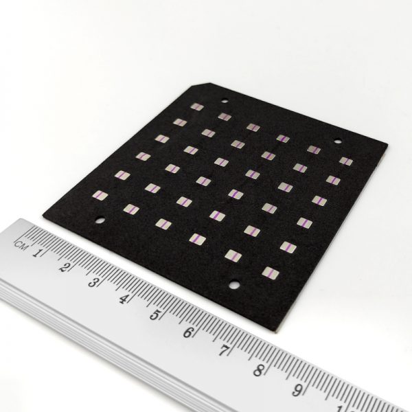 Neodymium magnet, block, 4x3x0.8 mm, self-adhesive