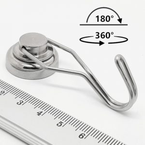 Rotating magnetic hook, Ø 25 mm
